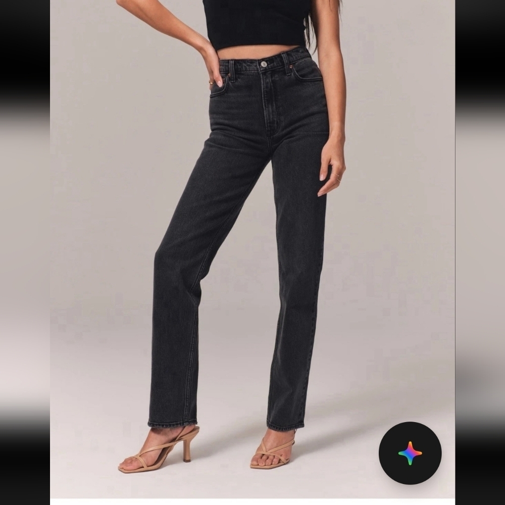 Abercrombie & Fitch Womens 29 8 Curve Love The 90s Ultra High Rise Straight Jean